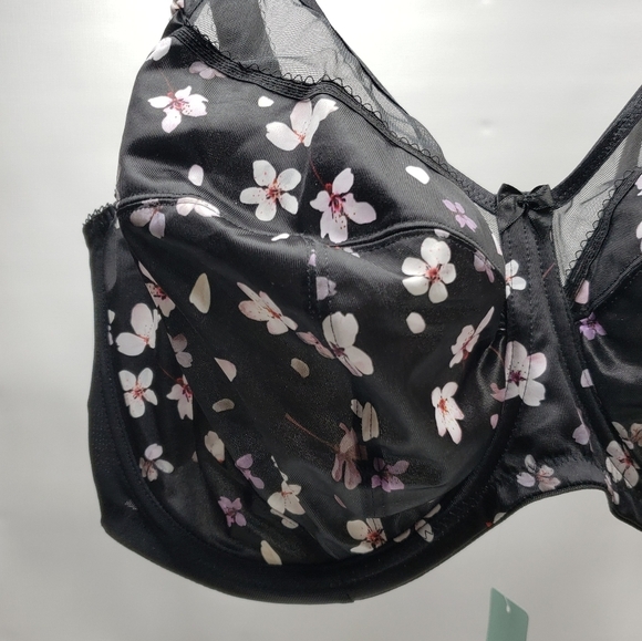 New Goddess Kayla Full Support Floral Bra 38J - Picture 4 of 14